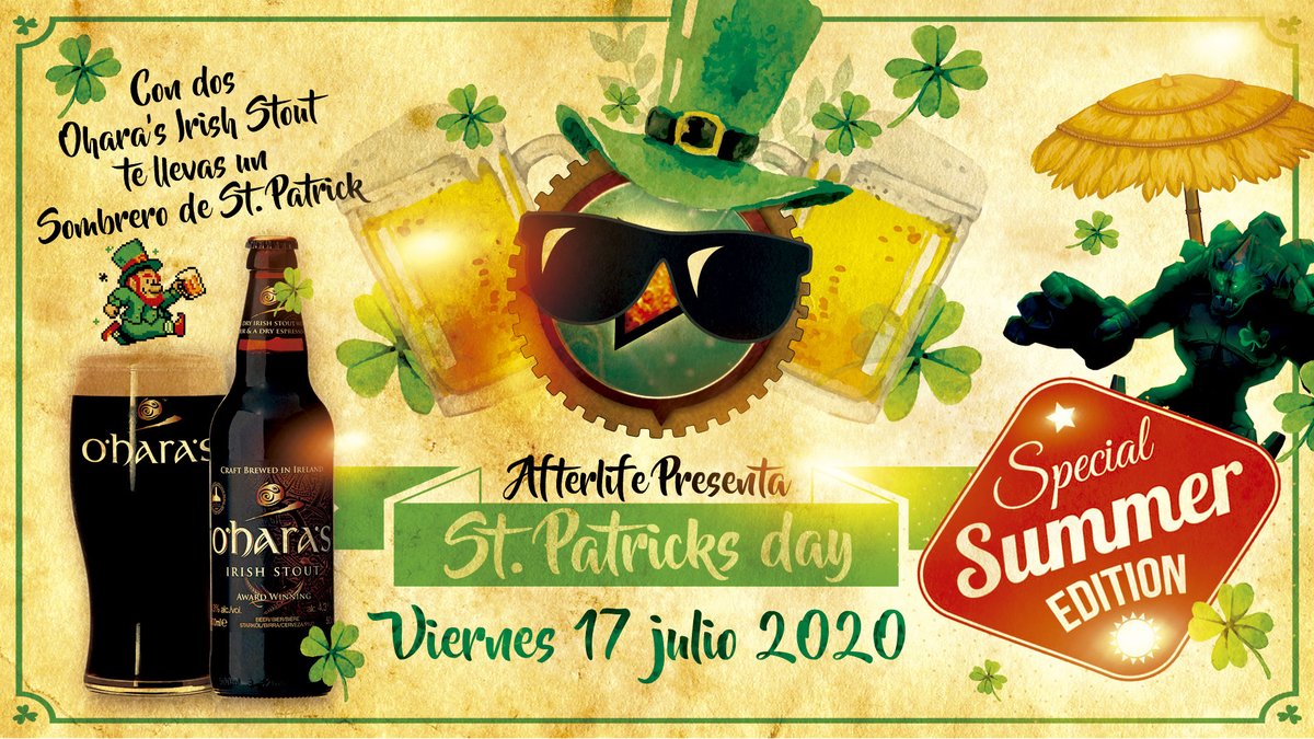 Prueba nuestra stout O'Hara's y llévate de Saint Patrick! » Afterlife Bar